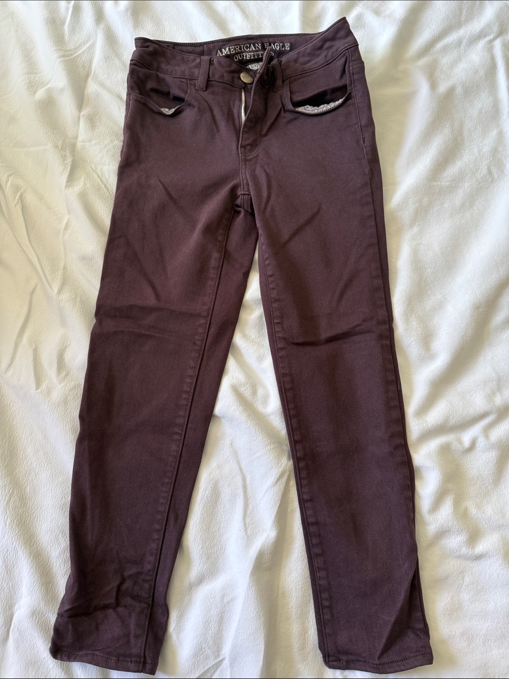 American Eagle Outfitters Women's Plum Skinny Jeans - Deep Plum
